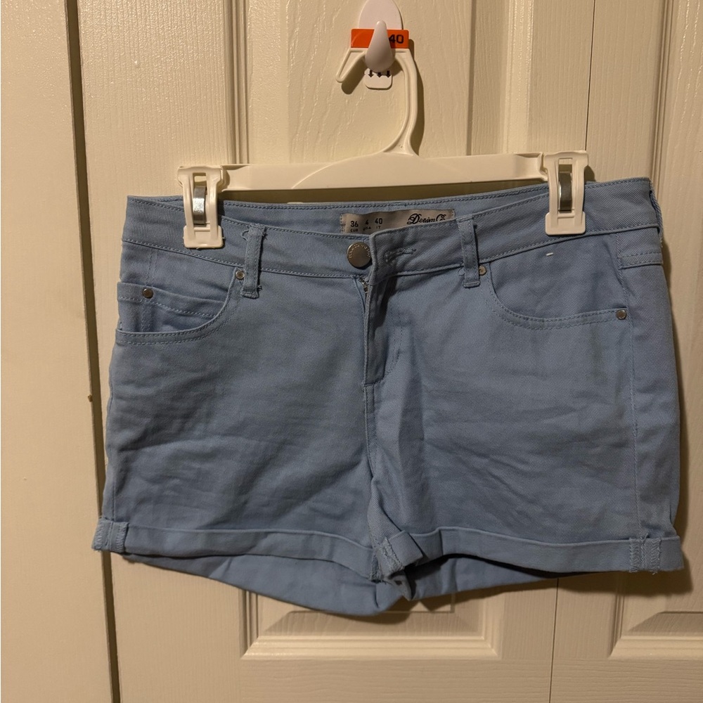 Denim&Co Baby Blue Jean Shorts